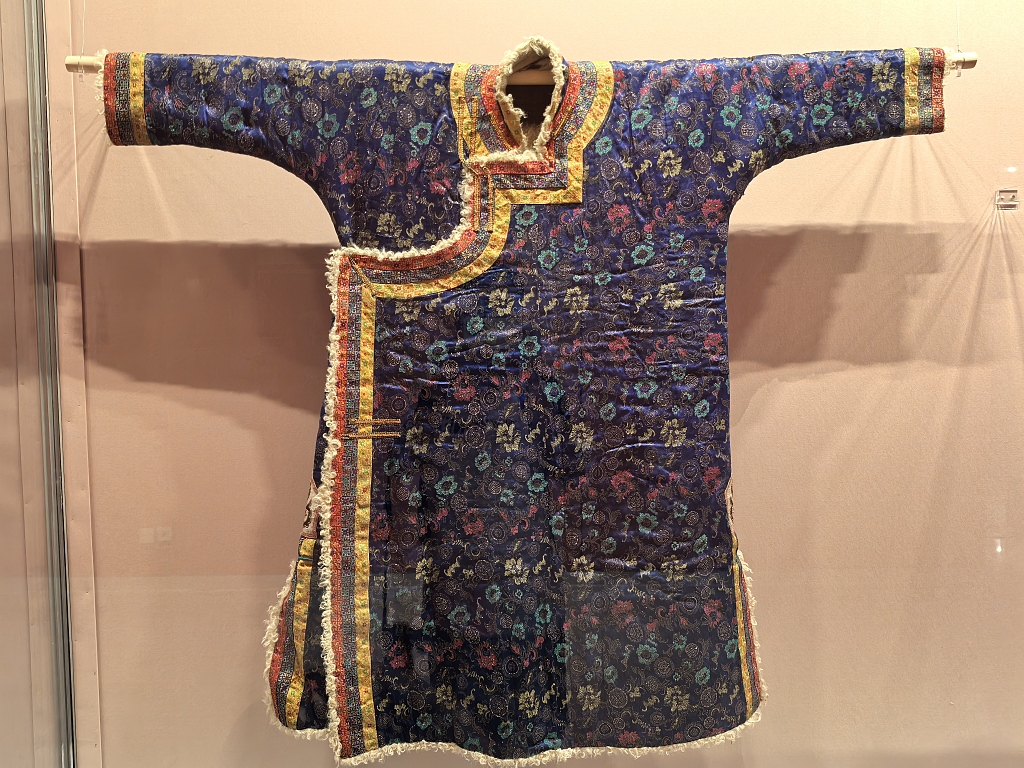 A garment is seen on display at the 