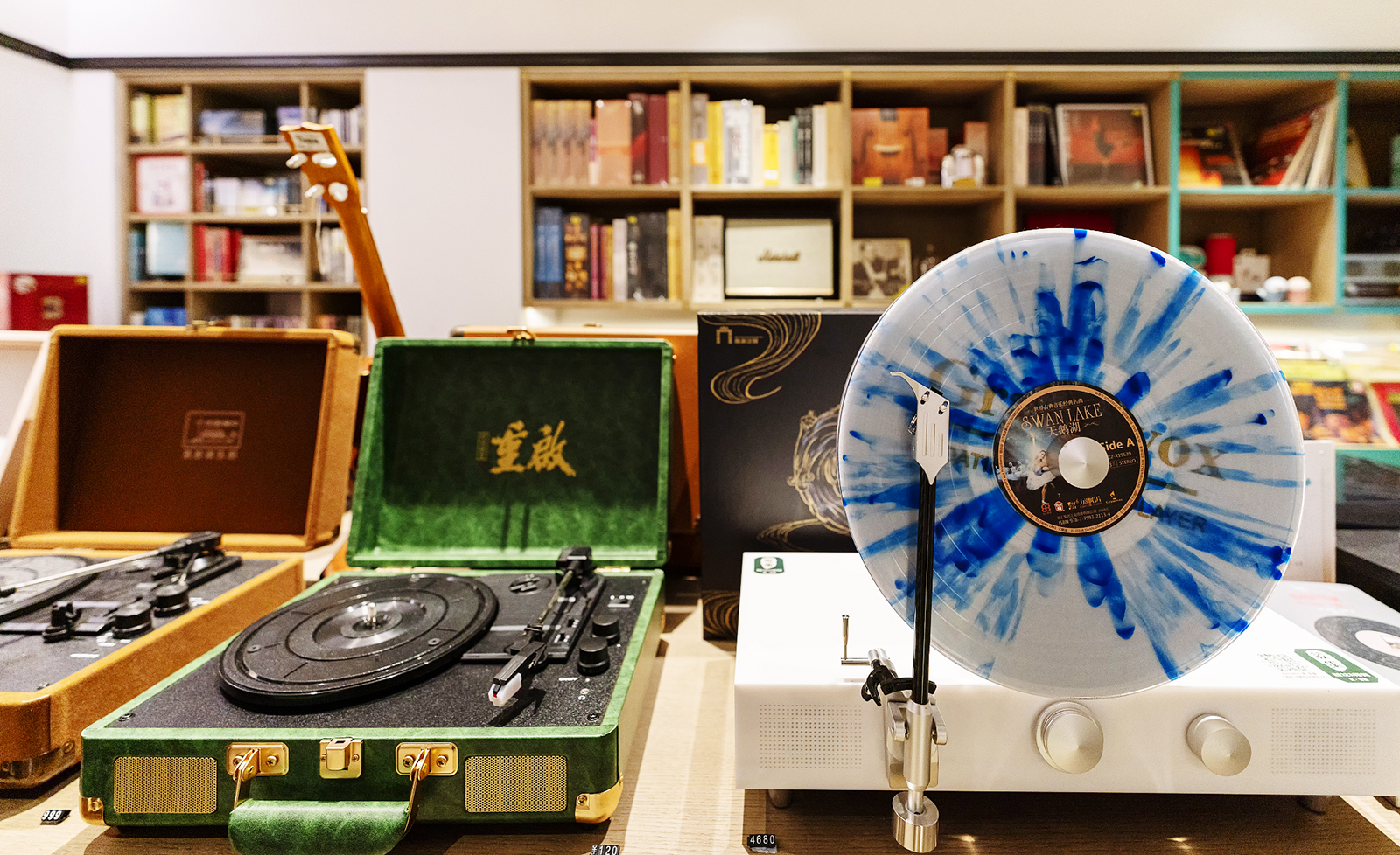 A view of a music-theme bookstore at the Blackstone Apartments in Shanghai /CFP