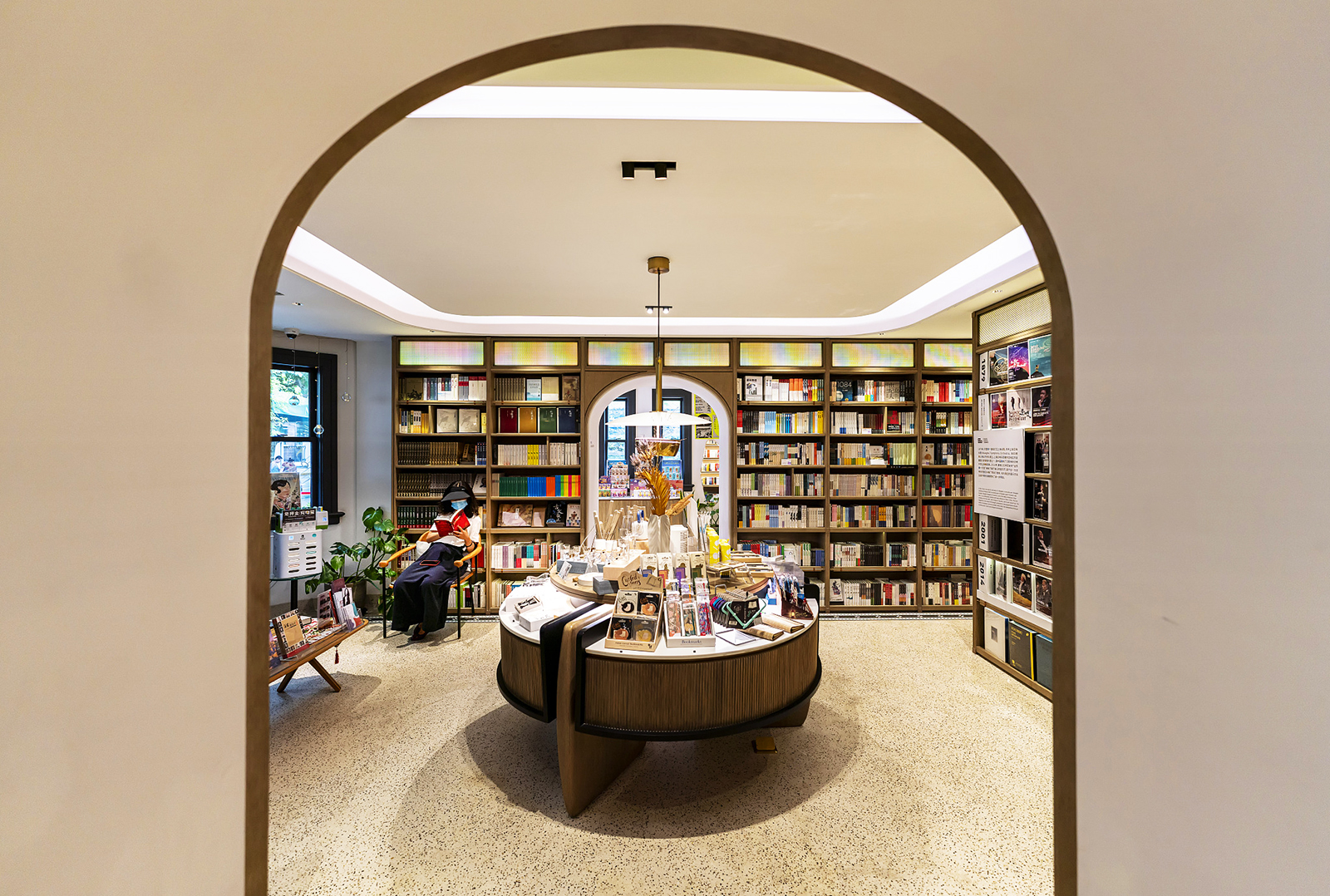 A view of a music-theme bookstore at the Blackstone Apartments in Shanghai /CFP