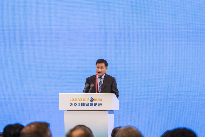 Pan Gongsheng, governor of the People's Bank of China (PBOC), during the Lujiazui Forum in Shanghai, China, on Wednesday, June 19, 2024. / CFP Photo