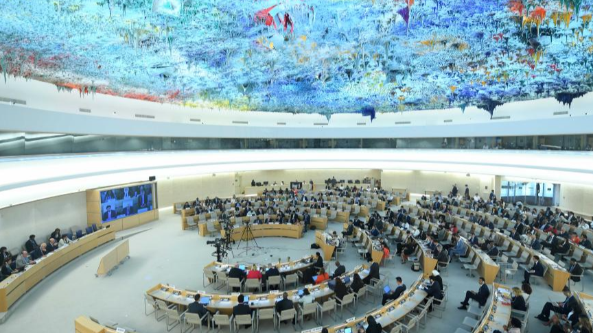 Delegates attend a meeting of the 56th session of the UN Human Rights Council in Geneva, Switzerland, June 18, 2024. /CFP