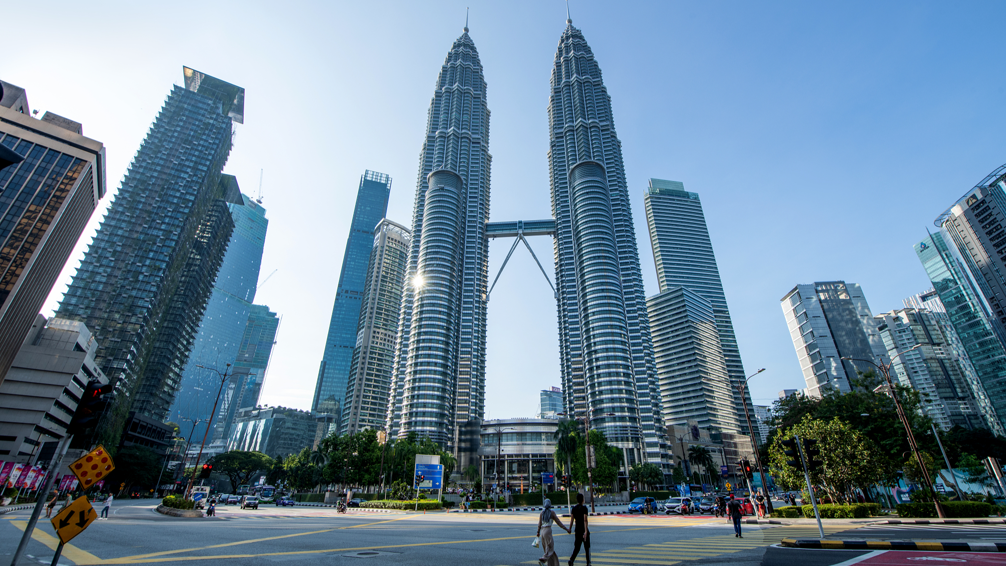 A view of the Petronas Twin Towers in Kuala Lumpur, Malaysia, May 11, 2024. /CFP