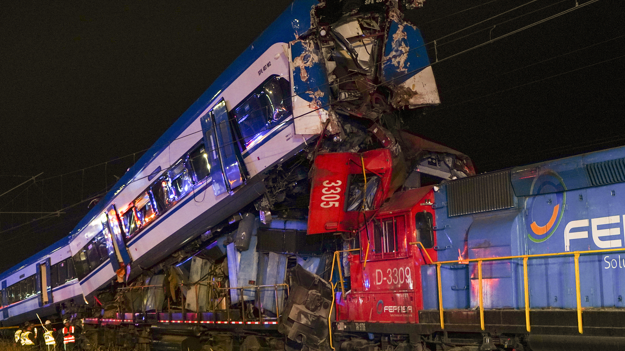 Live: Cargo train's head-on collision with passenger train kills two in Santiago, Chile