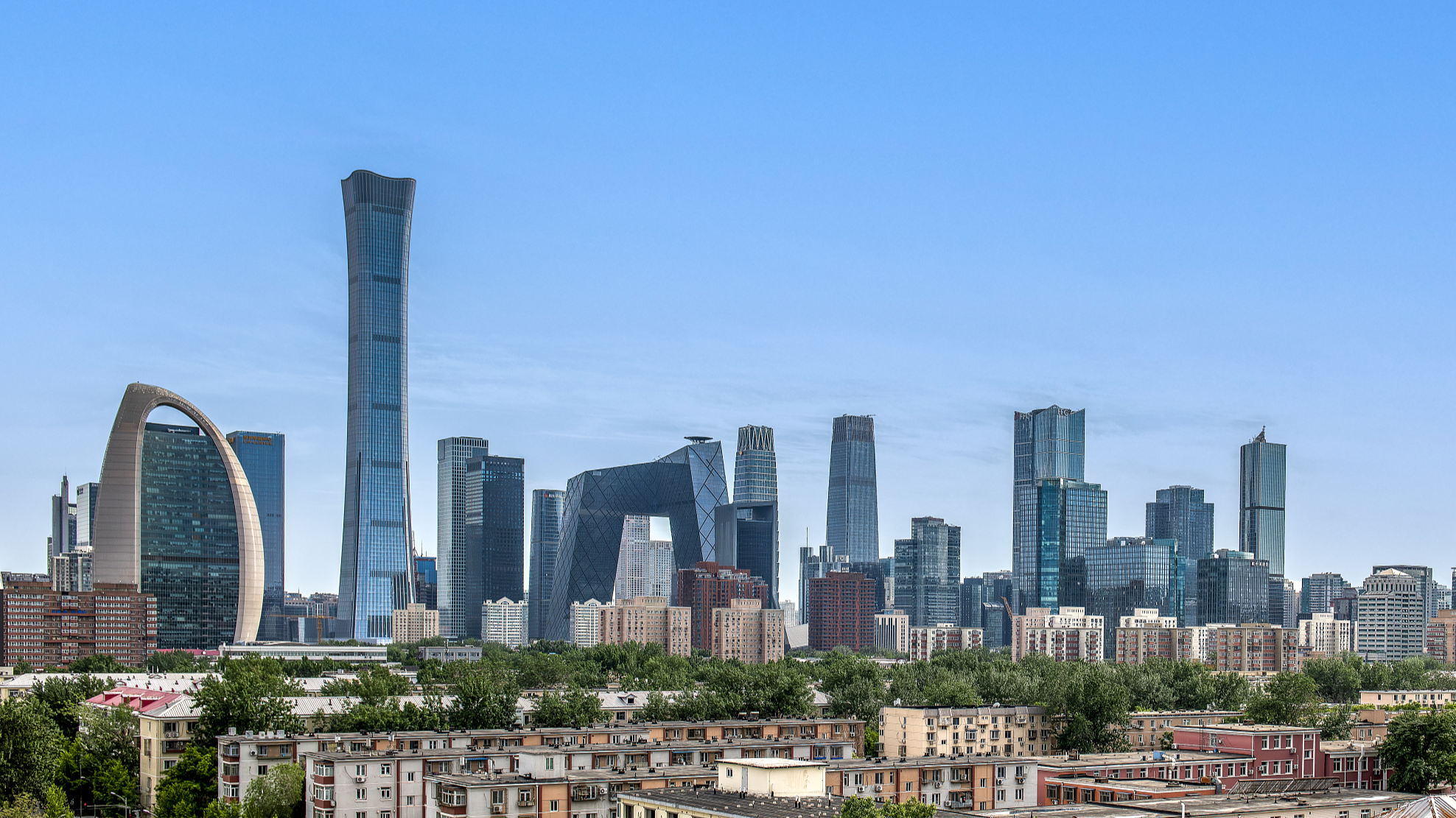 A view of the central business district in Beijing, China, May 1, 2024. /CFP
