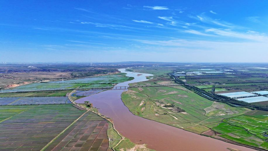 A section of the Yellow River in Yinchuan, northwest China's Ningxia Hui Autonomous Region, May 30, 2024./ Xinhua