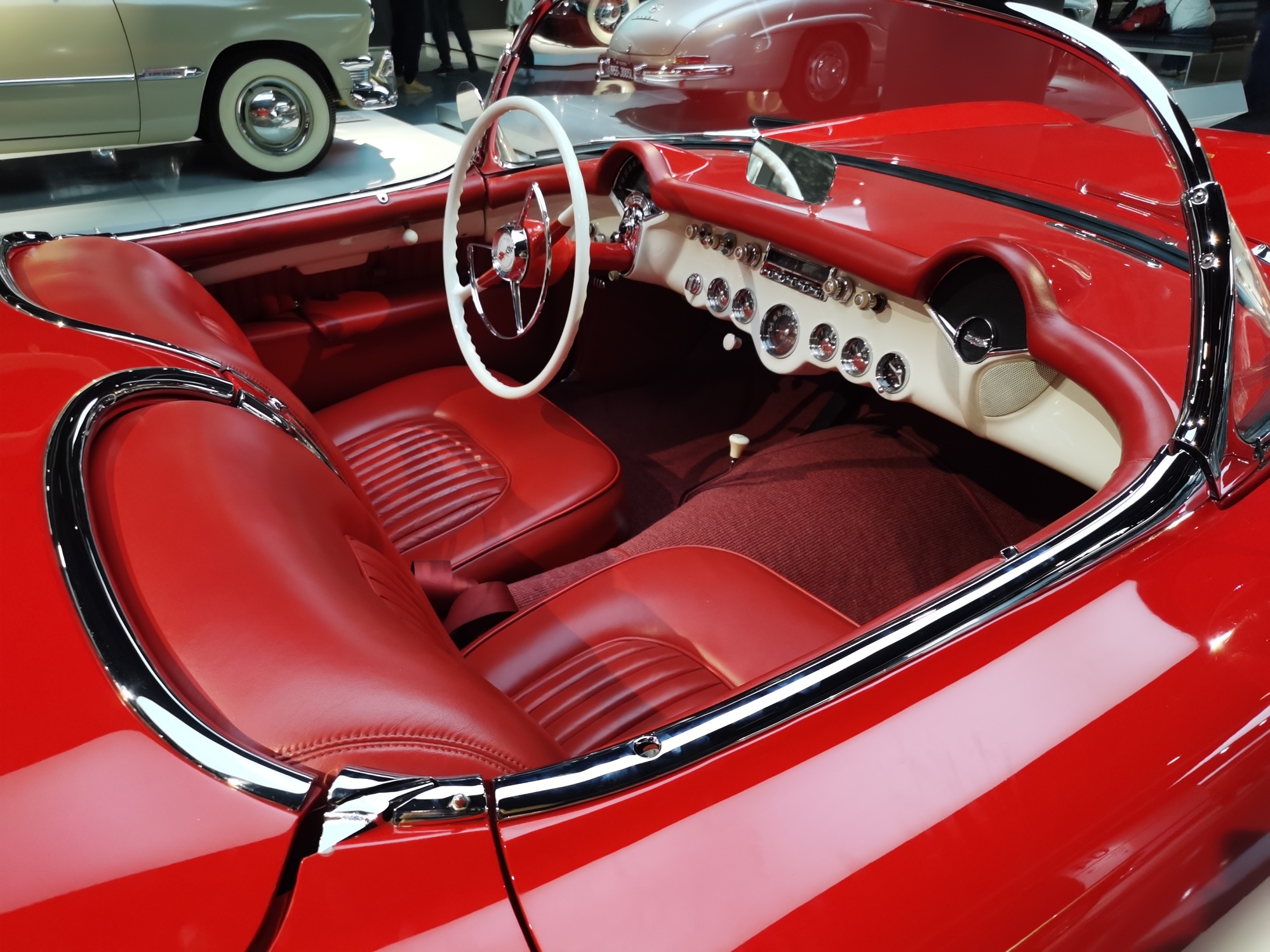 A 1954 Chevrolet C1 is displayed at the Shanghai Auto Museum. /CGTN