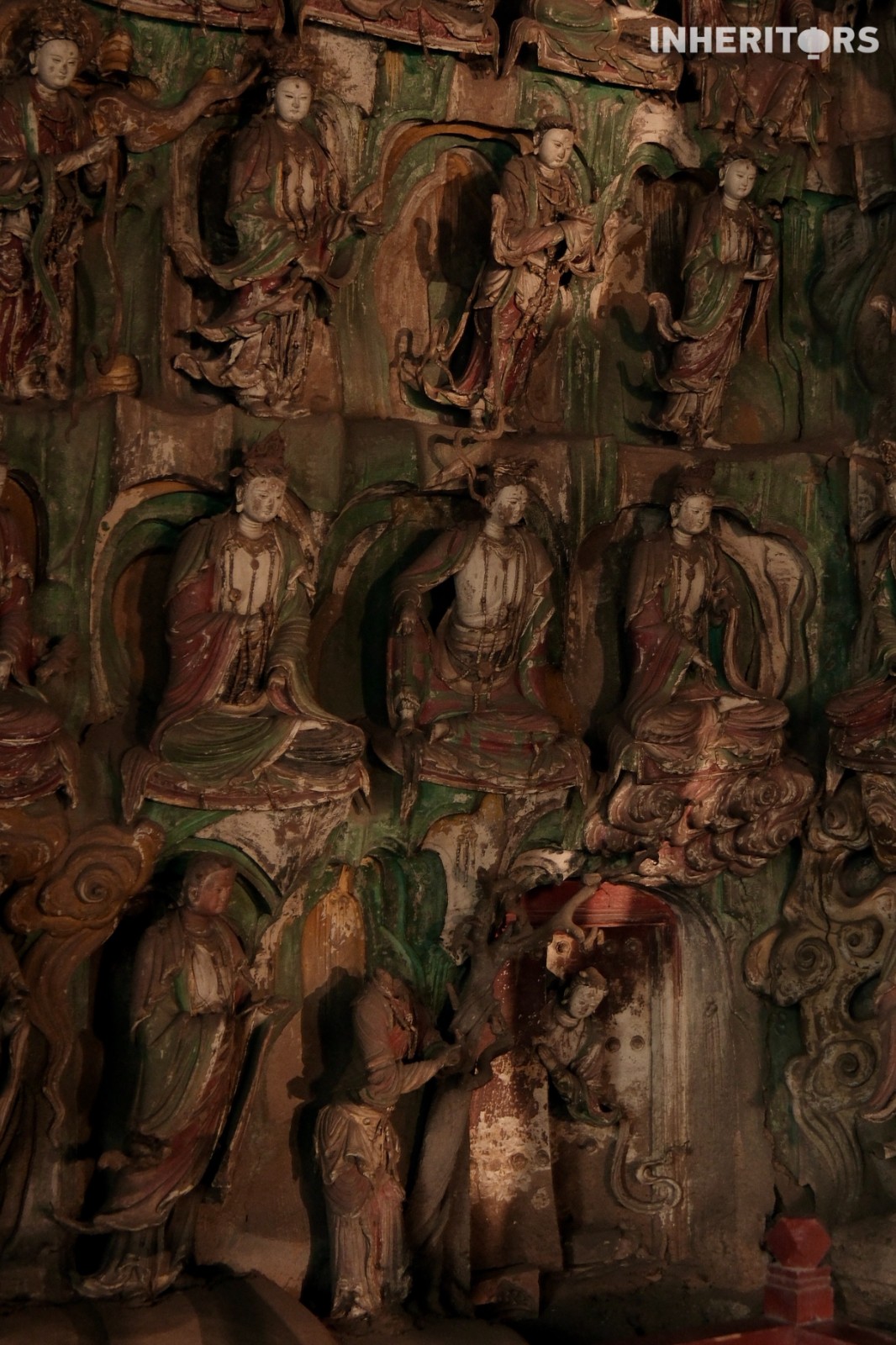 A view of painted statues at Shuanglin Temple in Shanxi Province. /CGTN