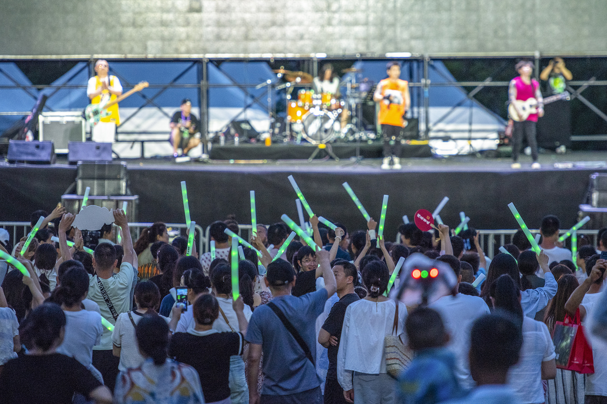 Crowds at a music festival in Wuhu, Anhui Province, China, June 23, 2024. /CFP