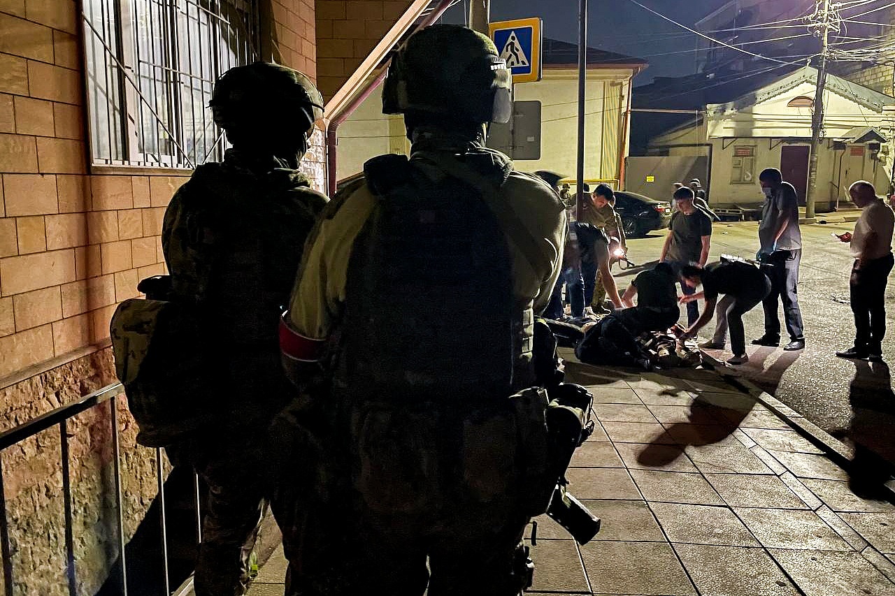 Gunmen killed at a shooting site in the Republic of Dagestan, Russia, June 23, 2024. /CFP