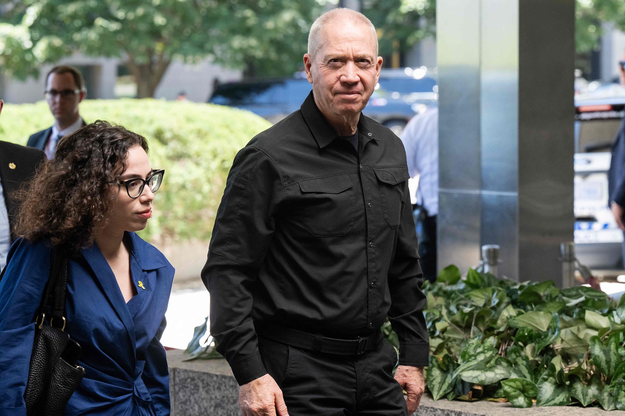 Israeli Defense Minister Yoav Gallant arrives at the U.S. Department of State ahead of a meeting with U.S. Secretary of State Antony Blinken in Washington, D.C., June 24, 2024. /CFP