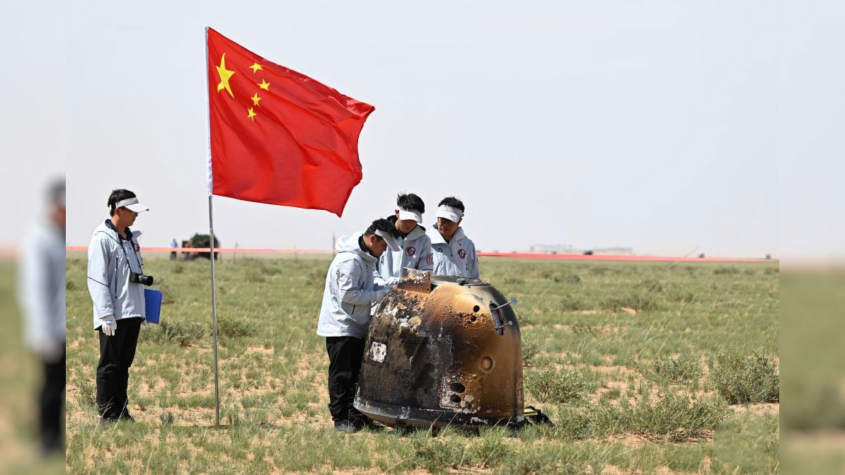 Chang'e-6 brings back first samples from moon's far side to Earth