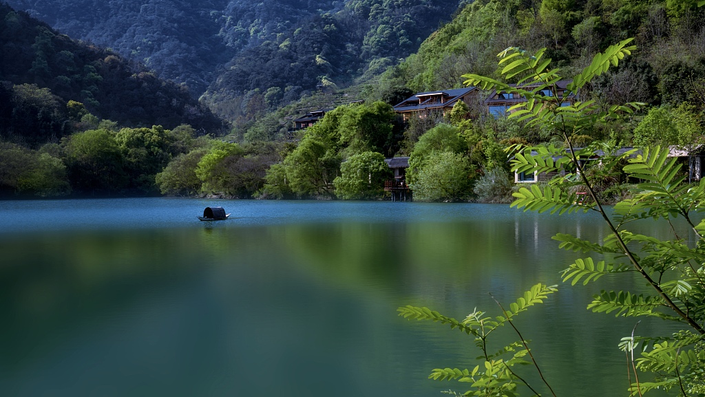 An undated photo shows the view of Xin'an River in Hangzhou, Zhejiang Province, China. /CFP