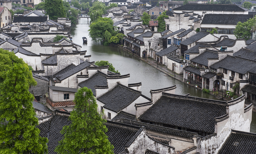 An undated photo shows the view of Nanxun, a water town in Huzhou, Zhejiang Province. /CFP