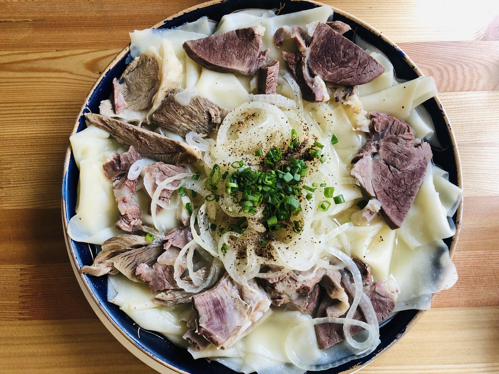 Beshbarmak, a traditional dish of Kazakh people /CFP