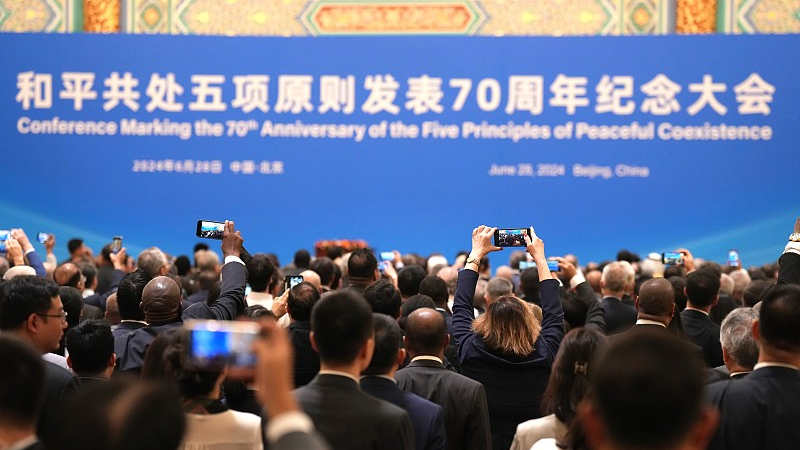 The Conference Marking the 70th Anniversary of the Five Principles of Peaceful Coexistence is held in Beijing, capital of China, June 28, 2024. /CFP