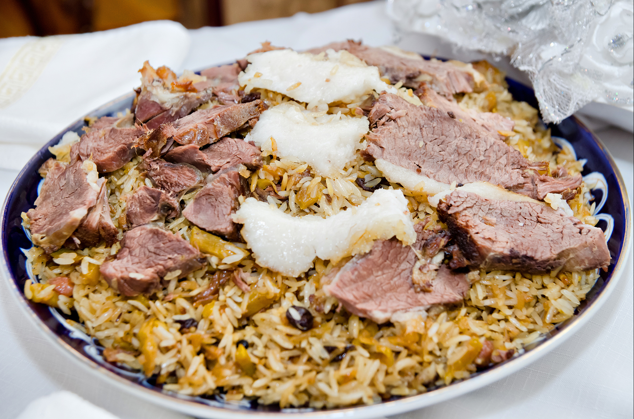 Palov osh, a classic main dish in Uzbekistan /CFP