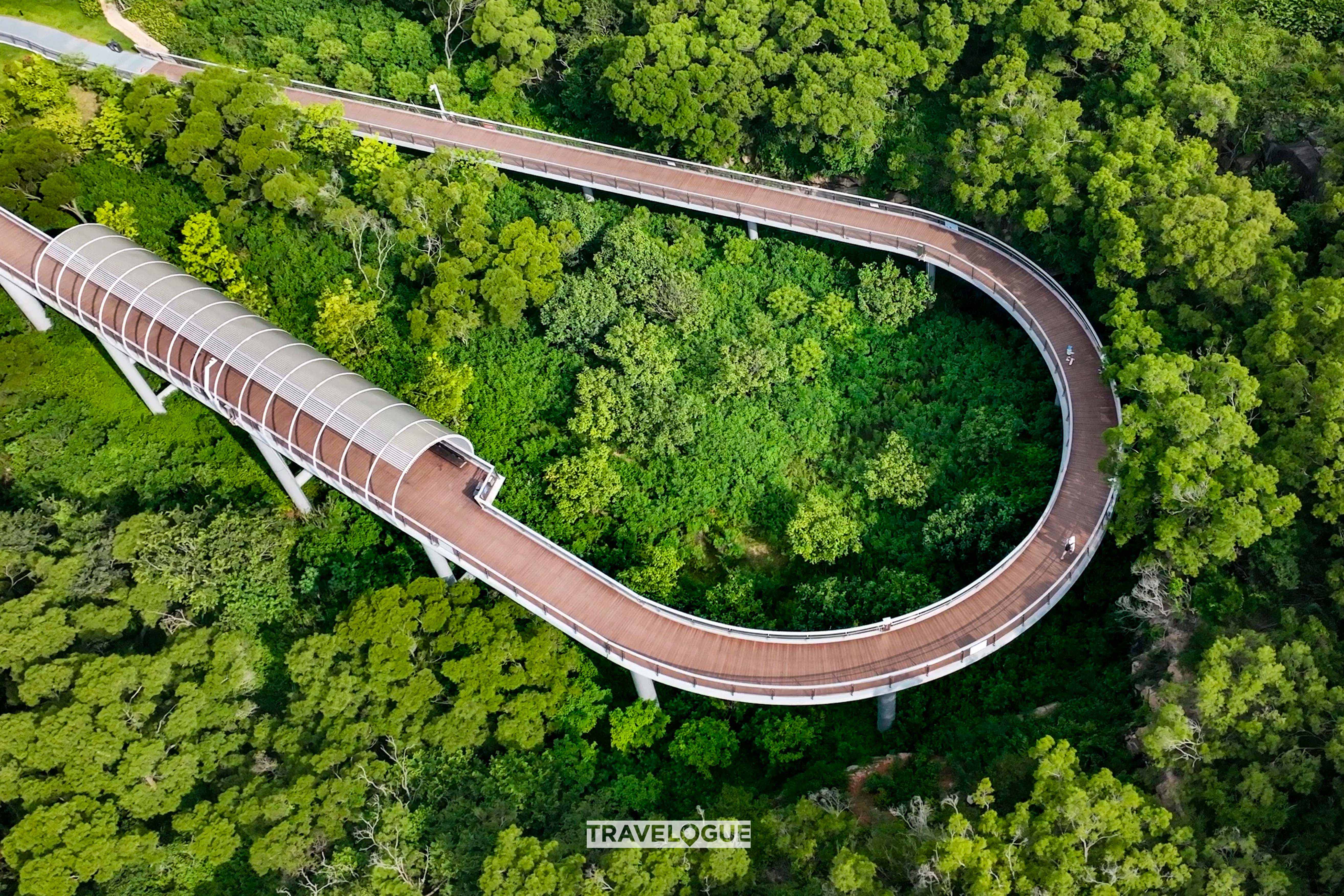 A photo shows a 23km-long running trail in Xiamen, Fujian Province. /CGTN