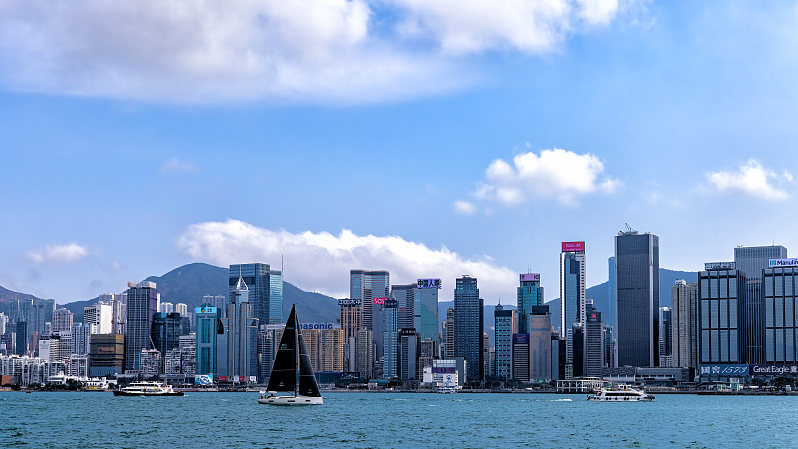 A view of Victoria Harbor in the Hong Kong Special Administrative Region, south China, February 17, 2024. /CFP