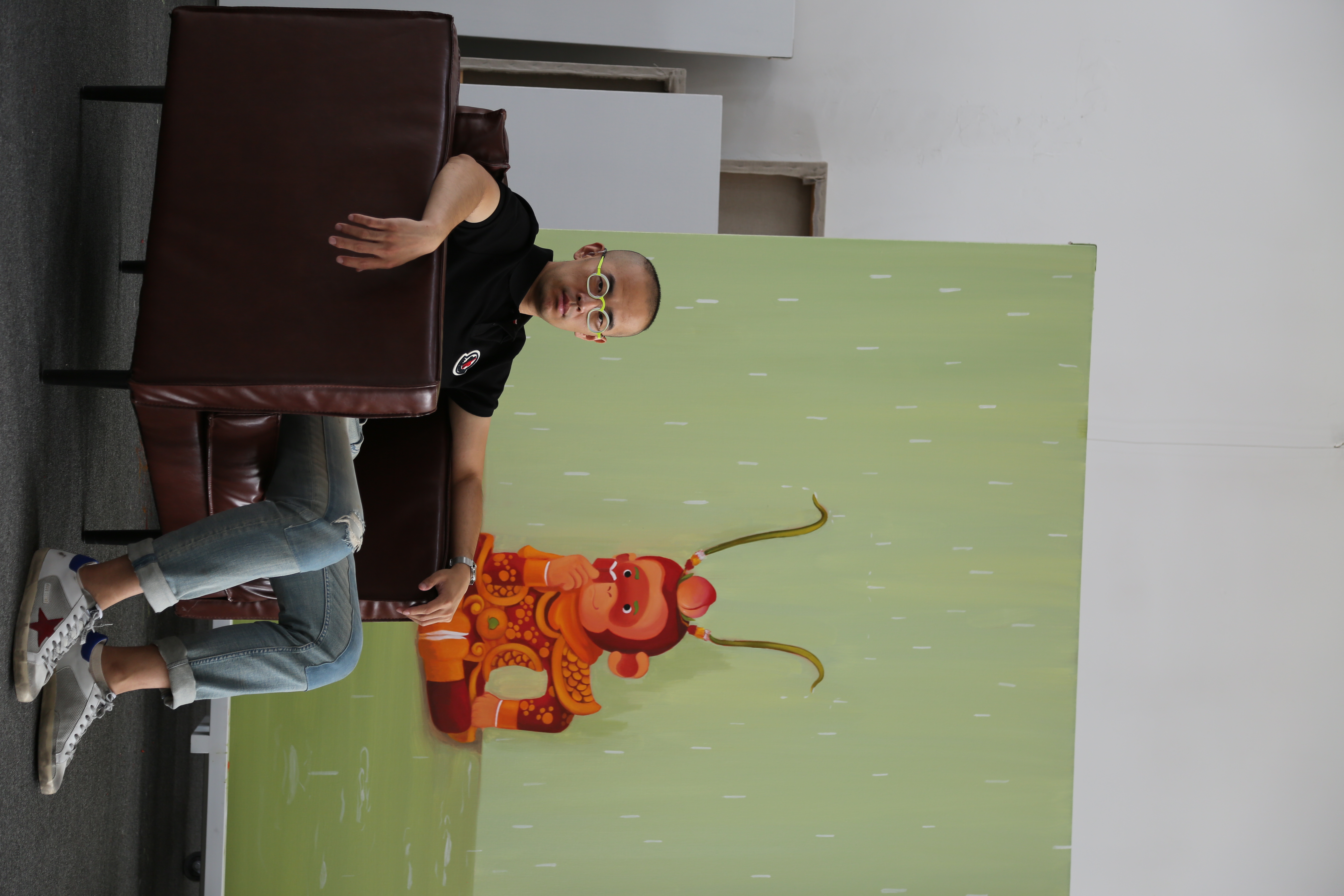 Chen Jianzhou and his painting 