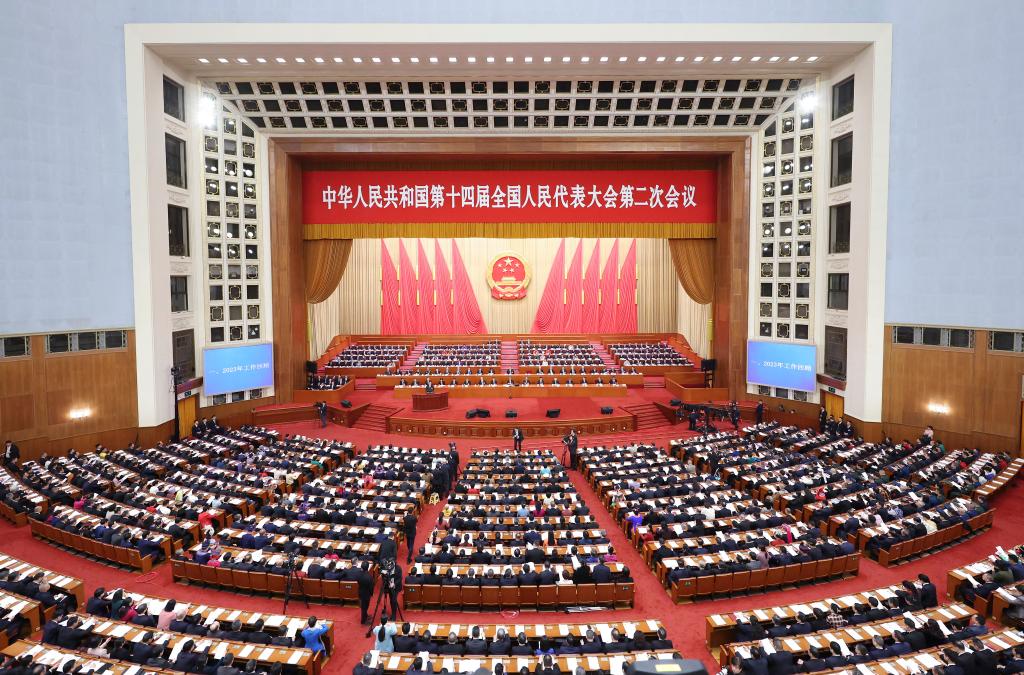 The opening meeting of the second session of the 14th National People's Congress at the Great Hall of the People in Beijing, capital of China, March 5, 2024. /Xinhua