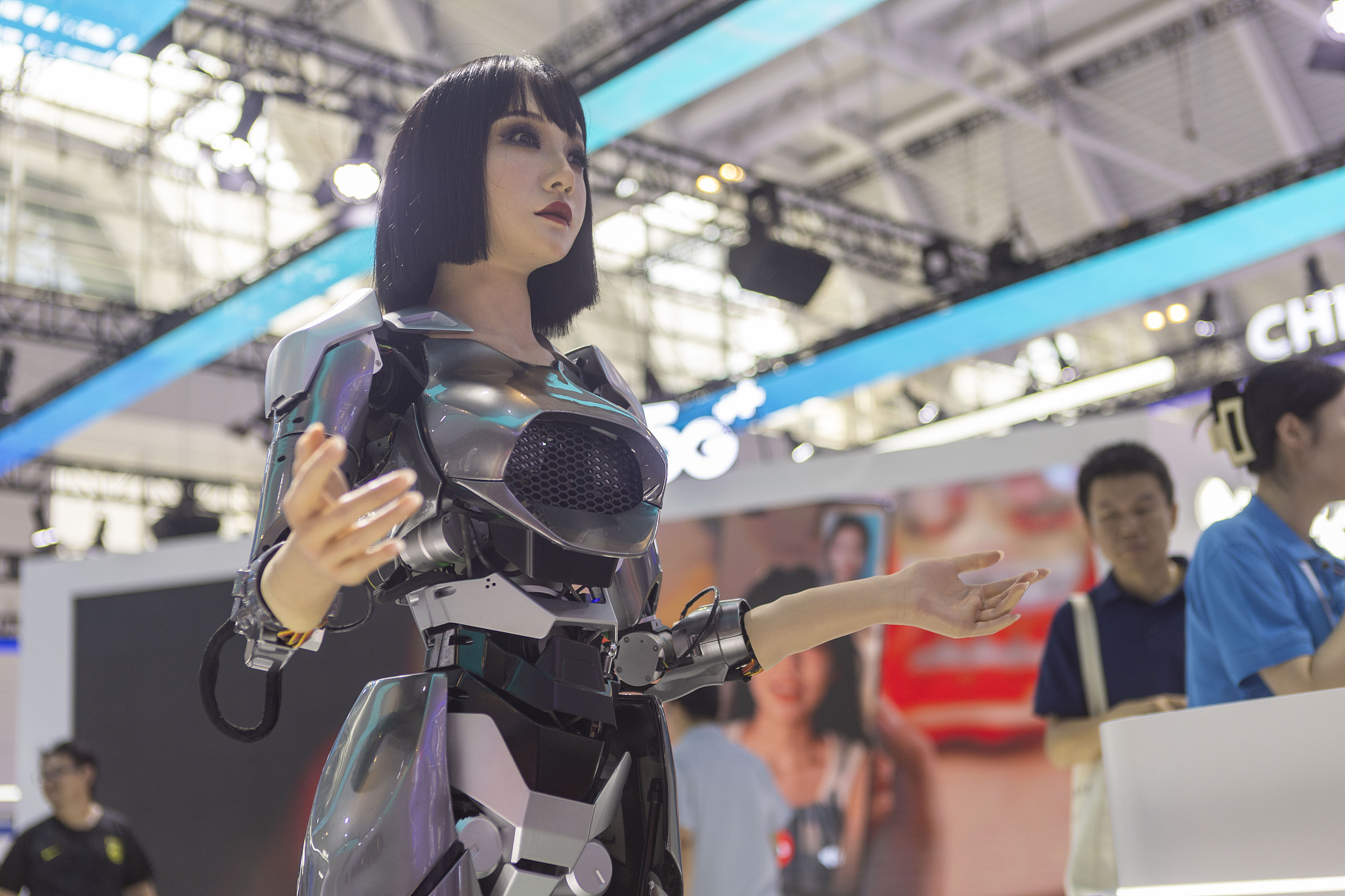 A bio-robot on display at the World Intelligence Expo 2024 in north China's Tianjin Municipality, June 20, 2024. /CFP