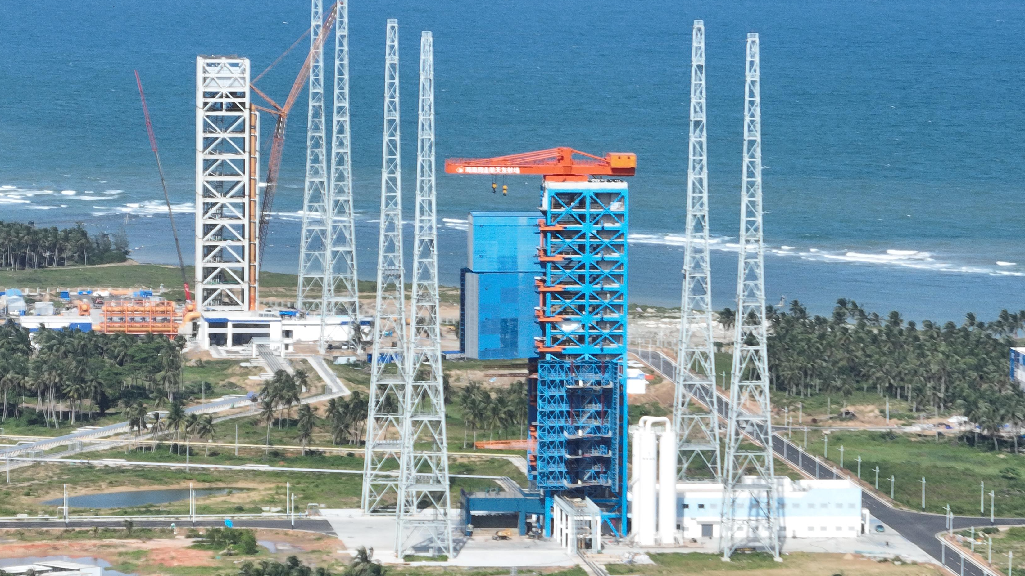 China's first commercial space launch site, the Hainan commercial space launch site, is located in Wenchang City, south China's Hainan Province. /CMG