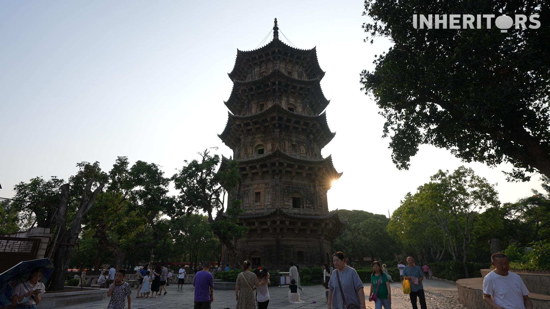 A view of the Quanzhou Twin Pagodas in Fujian Province /CGTN