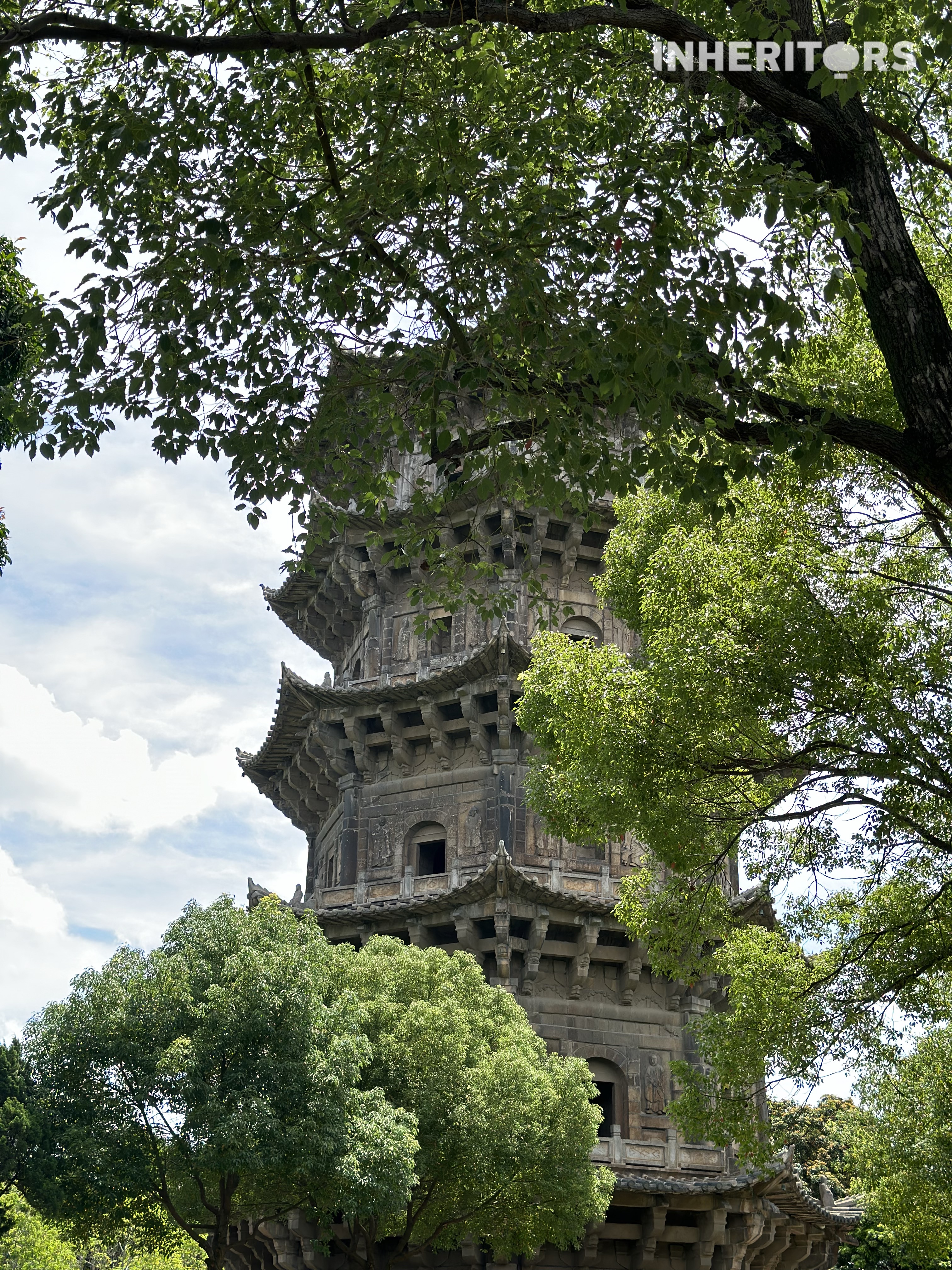 A view of the Quanzhou Twin Pagodas in Fujian Province /CGTN