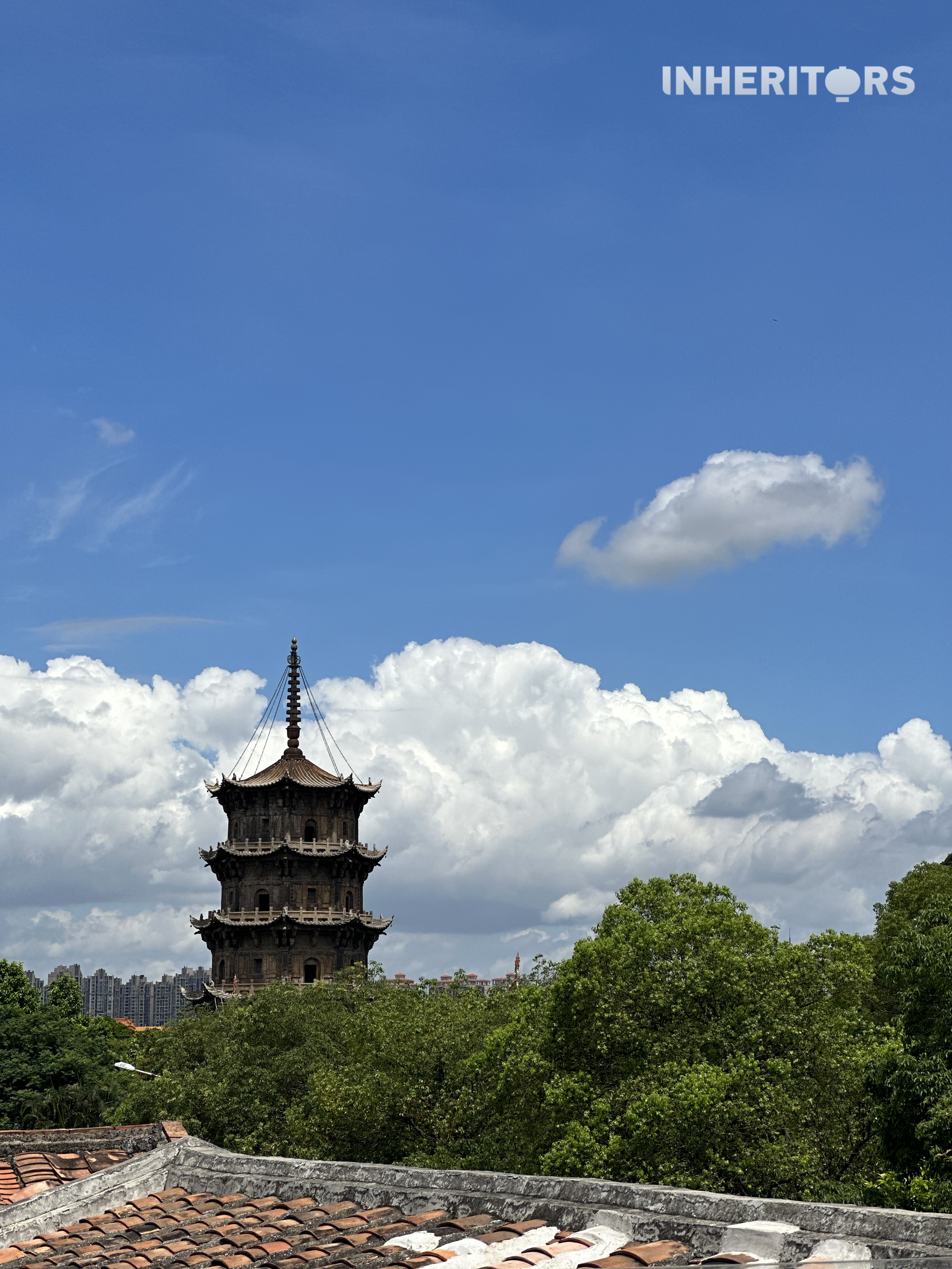 A view of the Quanzhou Twin Pagodas in Fujian Province /CGTN