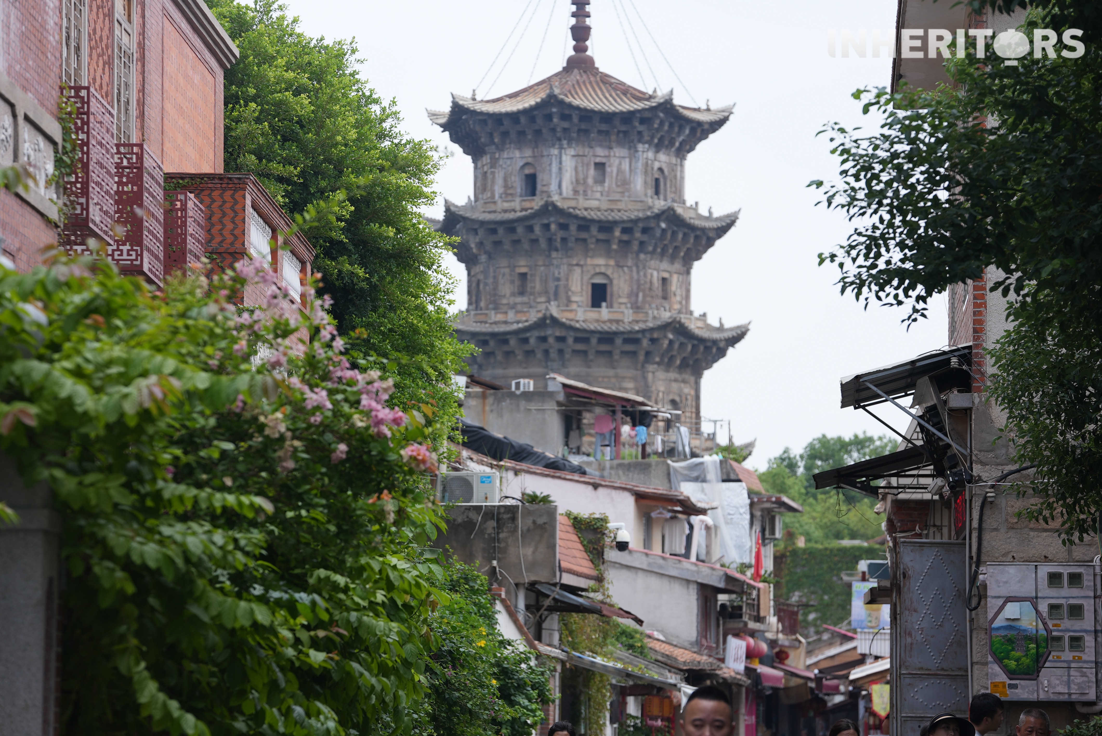 A view of the Quanzhou Twin Pagodas in Fujian Province /CGTN