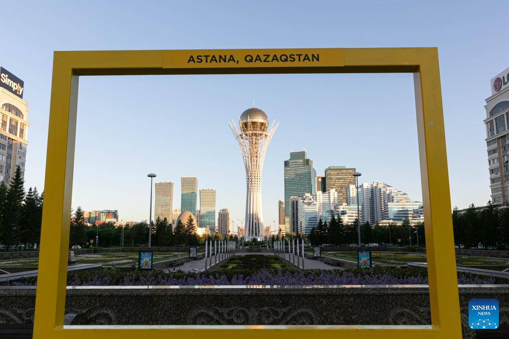 The Baiterek Tower in Astana, Kazakhstan, June 29, 2024. /Xinhua