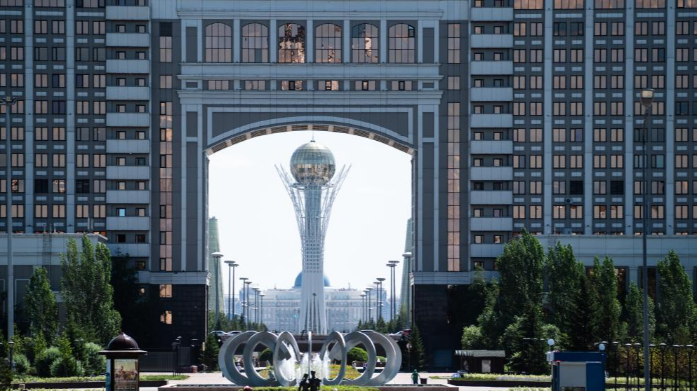 The Baiterek Tower in Astana, Kazakhstan, June 29, 2024. /Xinhua