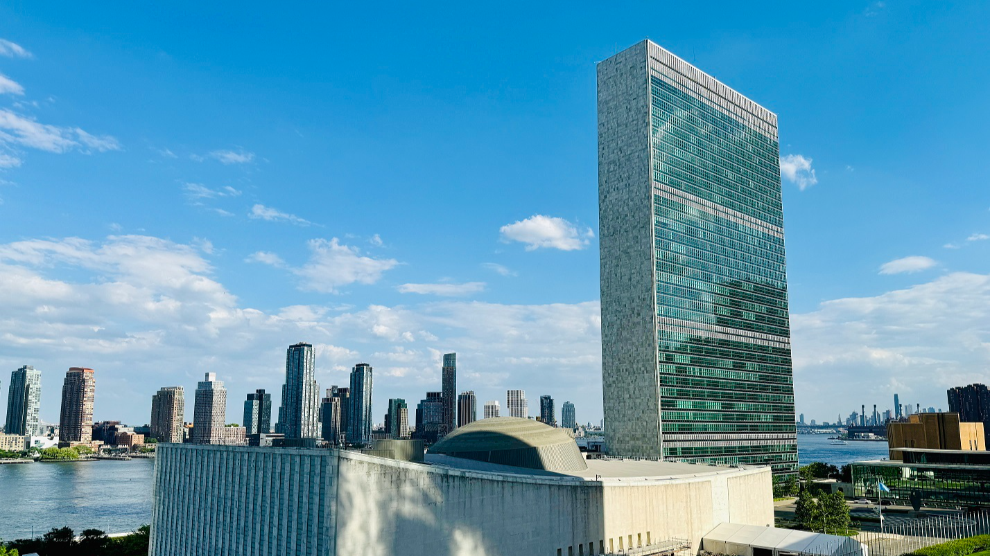 A view of the UN Headquarters in New York. /CMG