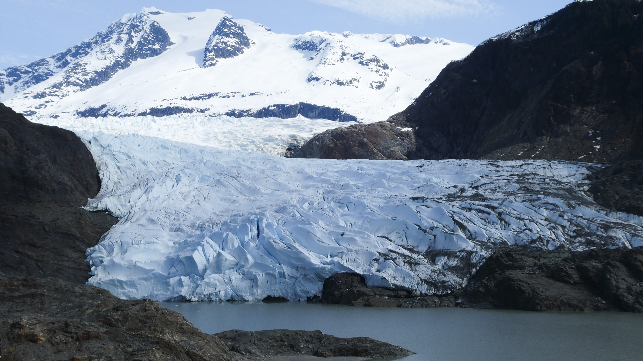 The face of Mendenhall Glacier in Juneau, Alaska, April 21, 2024. /CFP