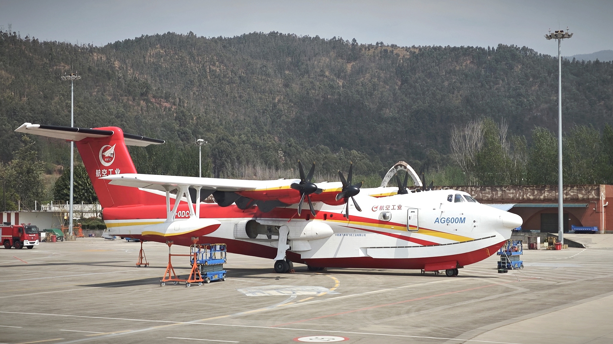 An AG600 large amphibious aircraft, March 20, 2024. /CFP