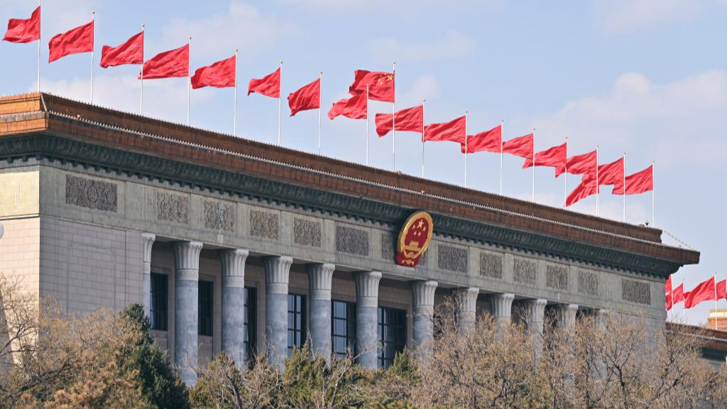 The Great Hall of the People in Beijing, capital of China, March 11, 2024. /Xinhua