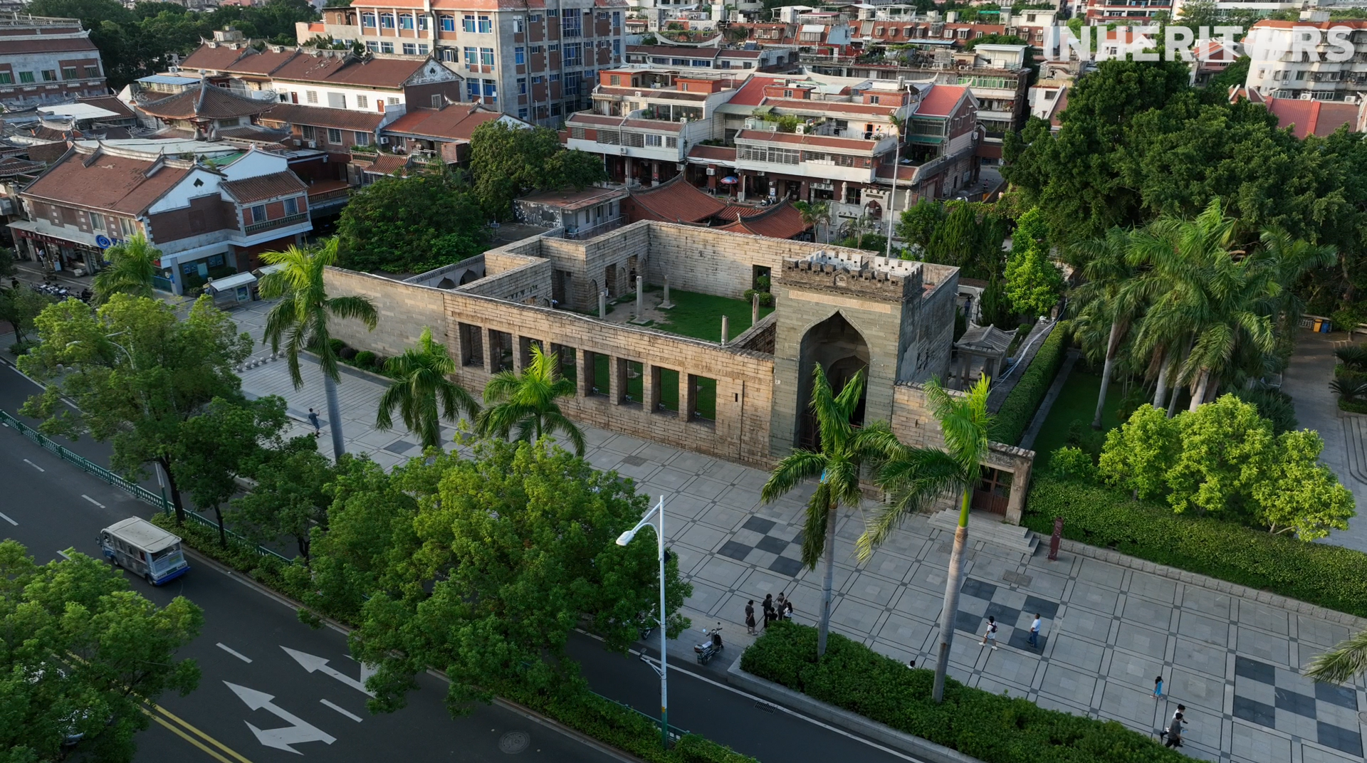 A view of Qingjing Mosque in Quanzhou, Fujian Province /CGTN