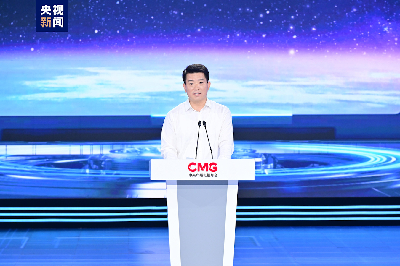 Zhang Hongwen, member of the Standing Committee of the CPC Anhui Provincial Committee and secretary of the CPC Hefei Municipal Committee, July 10, 2024. /CMG