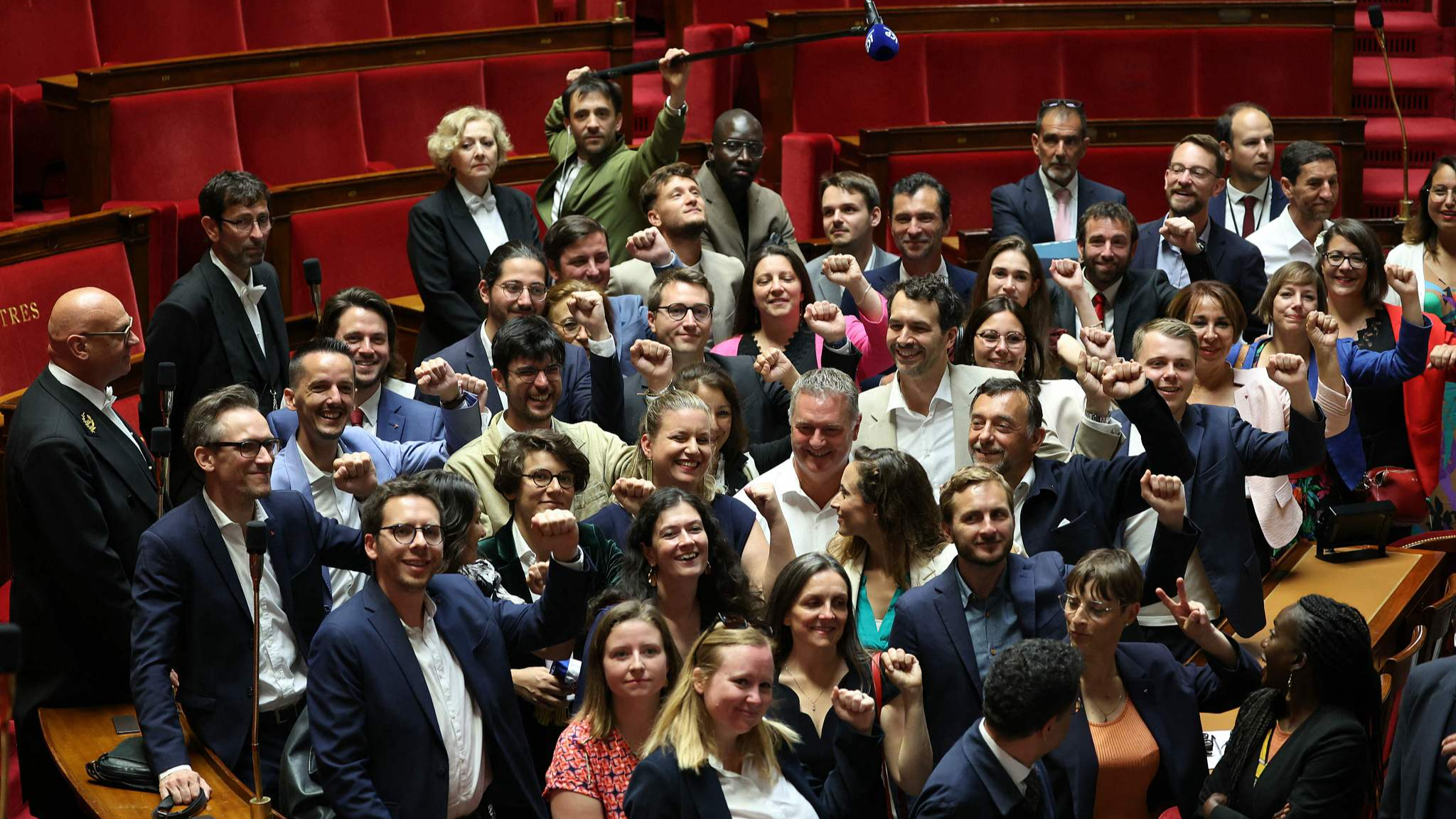 French newly elected members of parliament for the La France Insoumise party of the leftist coalition 