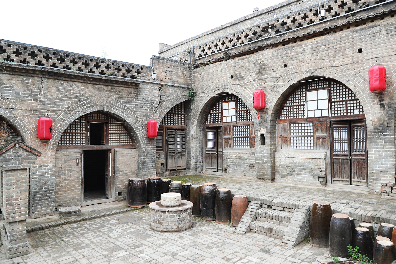 A courtyard in Zhangjiata Village /CGTN