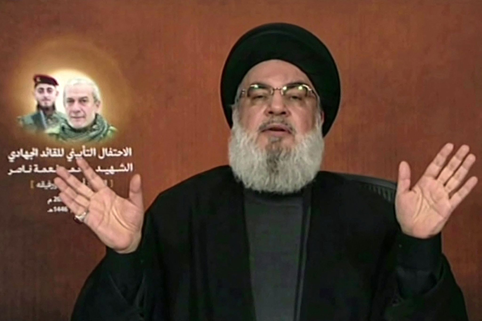 An image grab taken from Hezbollah's al-Manar TV on July 10, 2024, shows Hezbollah chief Hassan Nasrallah giving a televised address from an undisclosed location in Lebanon. /CFP