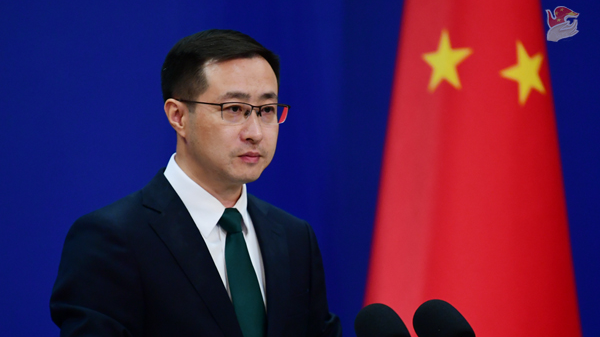 Chinese Foreign Ministry spokesperson Lin Jian speaks during a regular press conference in Beijing, July 12, 2024. /Chinese Foreign Ministry