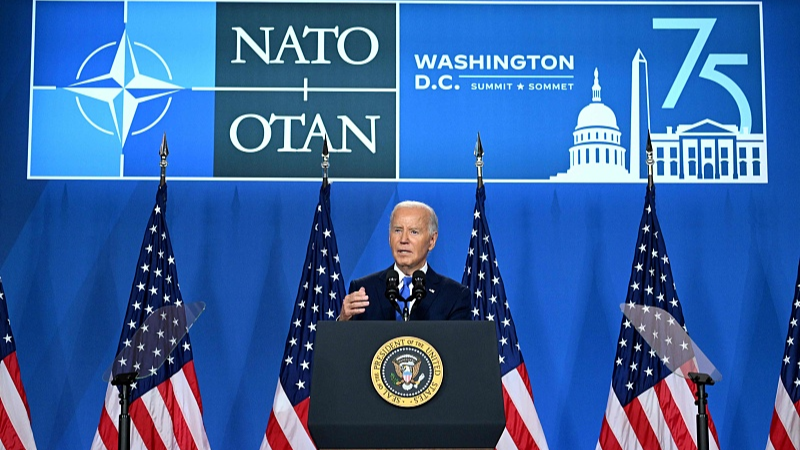 U.S. President Joe Biden speaks during a press conference at the close of the 75th NATO Summit at the Walter E. Washington Convention Center in Washington, D.C., July 11, 2024. /CFP