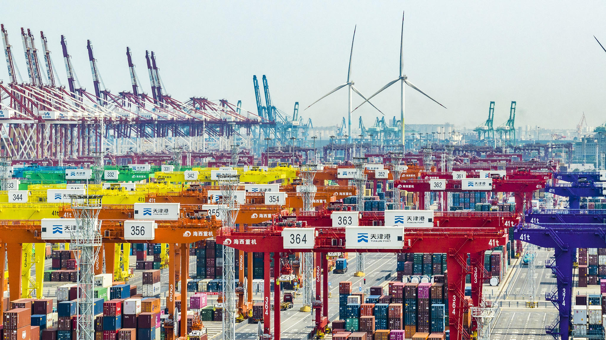A view of Tianjin Port, Tianjin Municipality, north China, June 3, 2023. /CFP