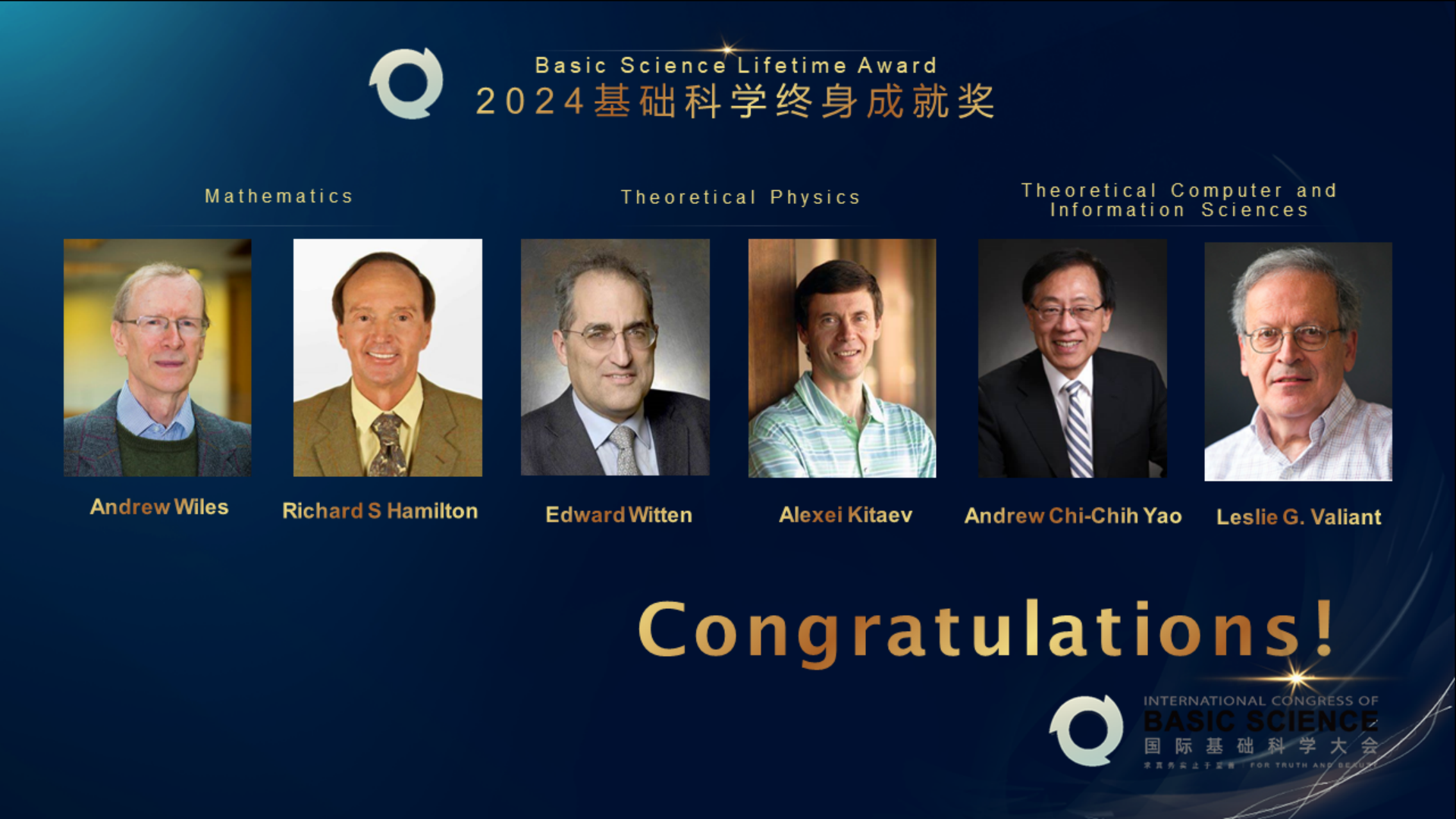 Six recipients of the 2024 Basic Science Lifetime Award. /ICBS