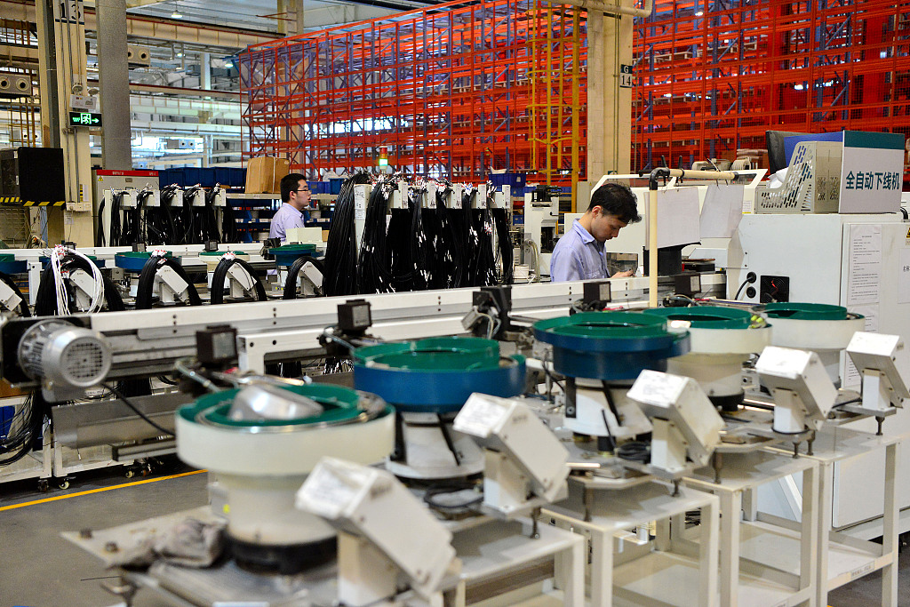 Workers in Fuzhou High-Tech Industrial Development Zone, Fuzhou City, southeast China's Fujian Province, July 4, 2024. /CFP
