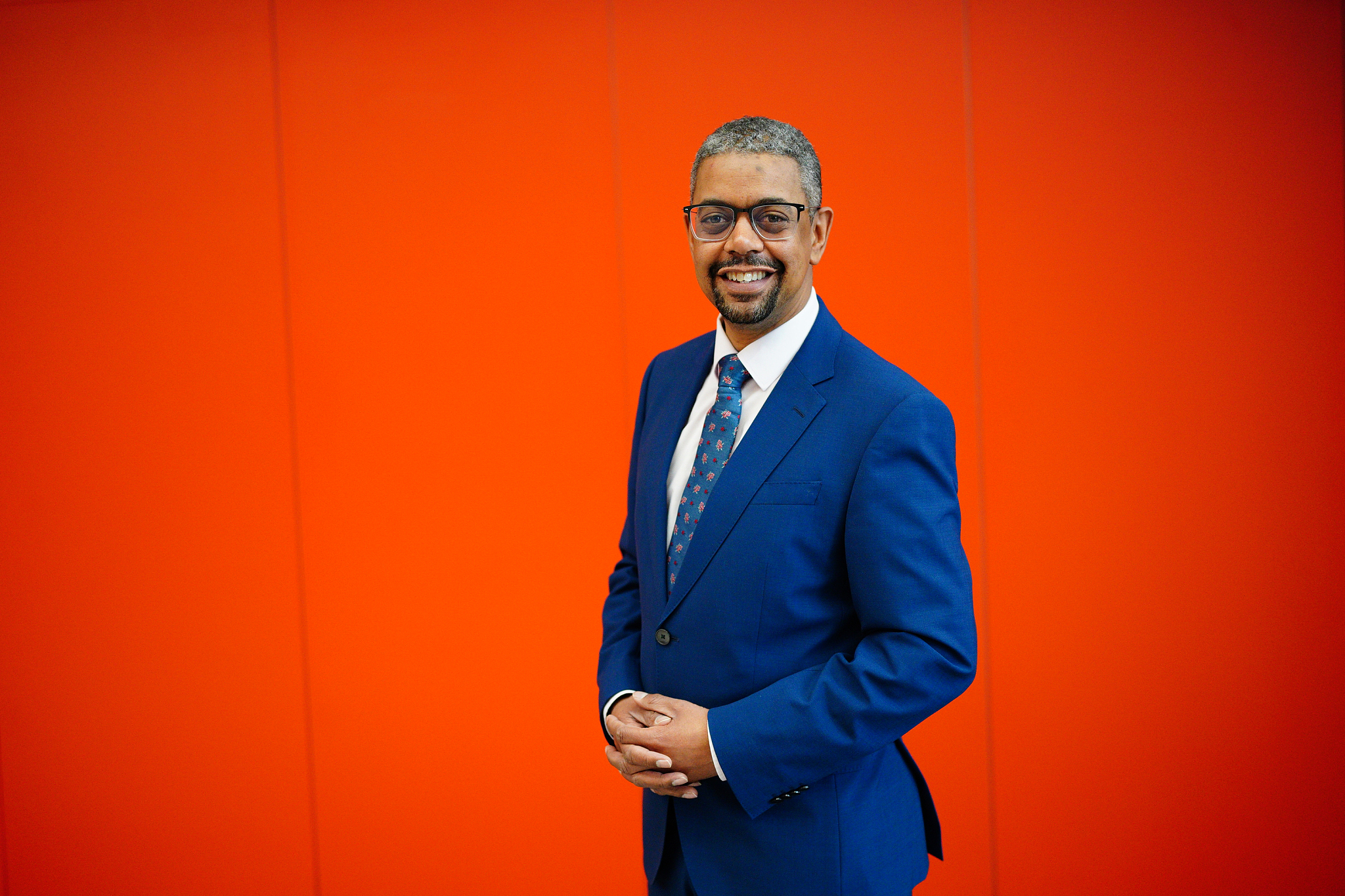 Vaughan Gething, at Cardiff University, after being elected as the Welsh Labour leader and first minister of Wales, March 16, 2024. /CFP