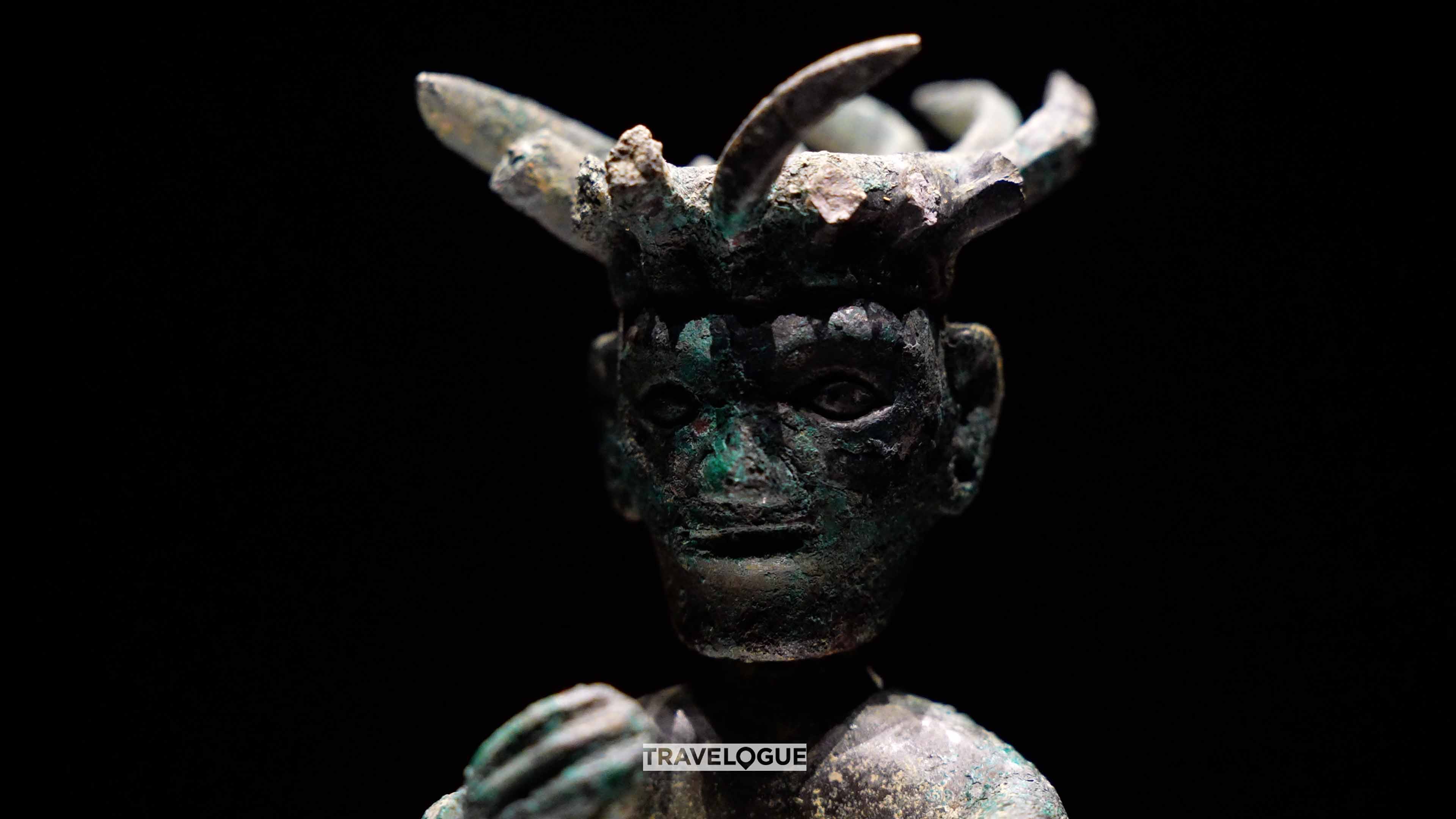A piece of bronze ware is on display at the Jinsha Site Museum in Chengdu, Sichuan Province. /CGTN