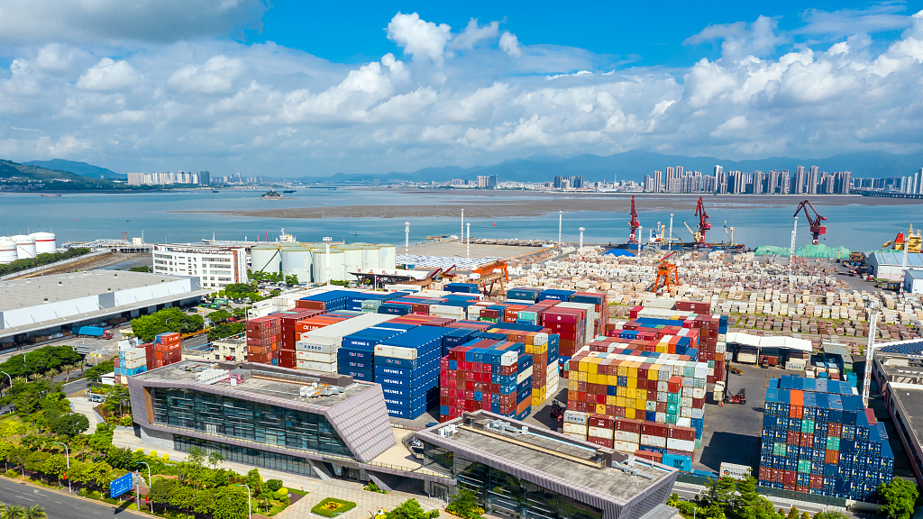 A stock photo of Dongdu Port, Xiamen City, southeast China's Fujian Province. /CFP