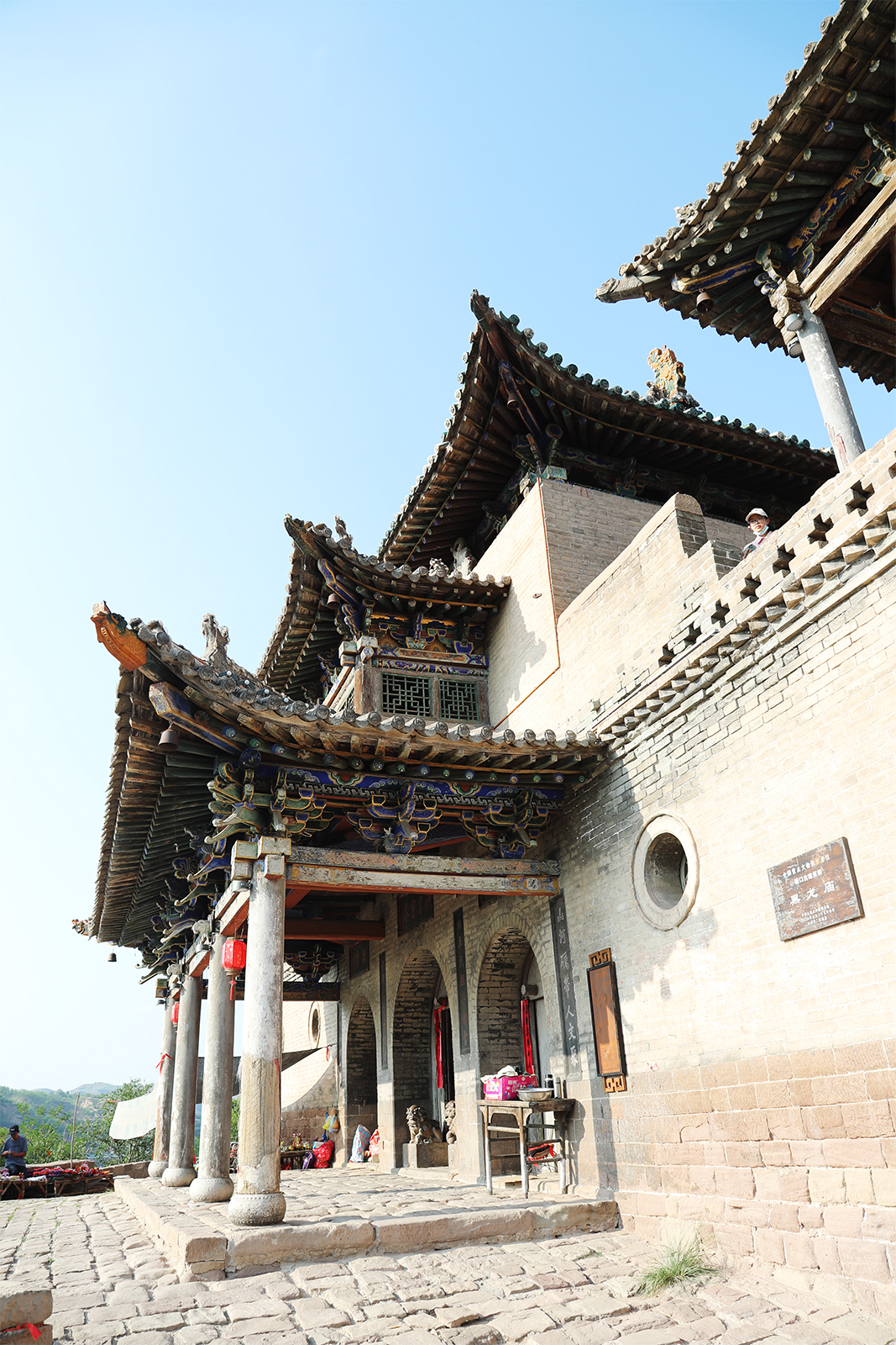 The Black Dragon Temple located on a hill is a landmark of Qikou Ancient Town in Lvliang, Shanxi Province. /CGTN